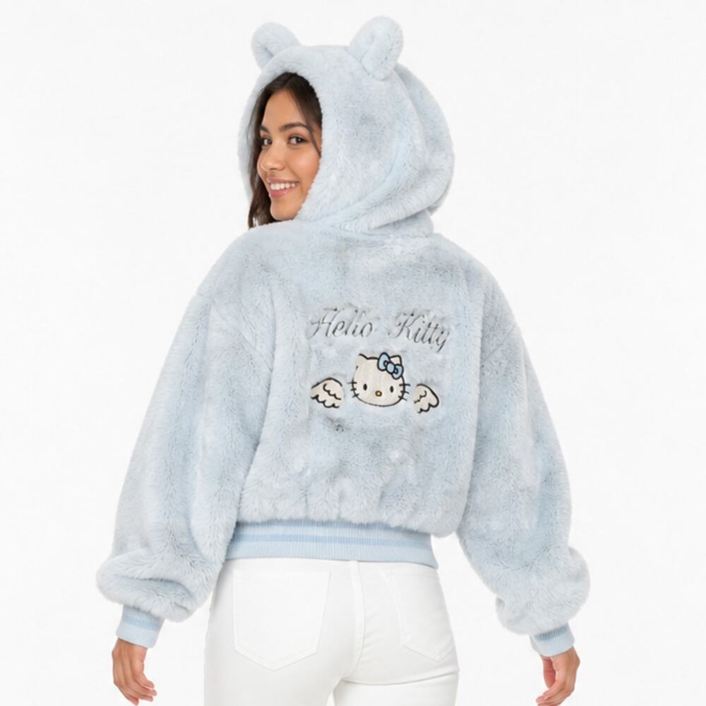 Hello Kitty and Friends Forever 21 Blue Fleece Jacket 13/14